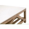 Essentials for Living Spruce Square Coffee Table - Closeup Angle