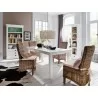 Nova Solo HALIFAX White Mahogany Bookcase with 3 Drawers and 4 shelves - Lifestyle - Nova Solo HALIFAX White Mahogany Bookcase with 3 Drawers and 4 shelves - Lifestyle