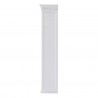 Nova Solo HALIFAX White Mahogany Bookcase with 3 Drawers and 4 shelves - Side Angle