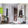 Nova Solo Halifax White Mahogany Wardrobe, 2 Drawers - Lifestyle