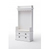 Nova Solo Halifax White Mahogany Wardrobe, 2 Drawers - Front Side Angle