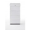 Nova Solo Halifax White Mahogany Wardrobe, 2 Drawers - Back Angle