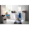 Nova Solo Halifax Bedside Storage Unit with Basket - Lifestyle