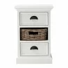 Nova Solo Halifax Bedside Storage Unit with Basket - Front with Basket - Nova Solo Halifax Bedside Storage Unit with Basket - Front with Basket