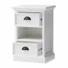 Nova Solo Halifax Bedside Storage Unit with Basket - Angled without Basket and Opened Drawers - Nova Solo Halifax Bedside Storage Unit with Basket - Angled without Basket and Opened Drawers