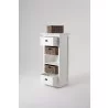 Nova Solo Halifax Grand Storage Unit With Basket Set - Angled with Drawer Opened - Nova Solo Halifax Grand Storage Unit With Basket Set - Angled with Drawer Opened