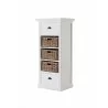 Nova Solo Halifax Grand Storage Unit With Basket Set - Front Side Angle - Nova Solo Halifax Grand Storage Unit With Basket Set - Front Side Angle