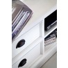 Nova Solo Halifax Entertainment &TV-Media Stand - White - Closeup Angle