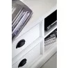 Nova Solo Halifax Entertainment &TV-Media Stand - White - Closeup Angle - Nova Solo Halifax Entertainment &TV-Media Stand - White - Closeup Angle