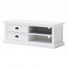 Nova Solo Halifax Entertainment &TV-Media Stand - White - Front Side Angle