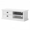Nova Solo Halifax Entertainment &TV-Media Stand - White - Front Side Angle - Nova Solo Halifax Entertainment &TV-Media Stand - White - Front Side Angle