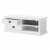 Nova Solo Halifax Entertainment &TV-Media Stand - White - Front Side Angle - Nova Solo Halifax Entertainment &TV-Media Stand - White - Front Side Angle