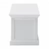 HALIFAX White Mahogany TV Console & Media Center - Side Angle - HALIFAX White Mahogany TV Console & Media Center - Side Angle