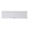 HALIFAX White Mahogany TV Console & Media Center - Back Angle