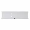HALIFAX White Mahogany TV Console & Media Center - Back Angle - HALIFAX White Mahogany TV Console & Media Center - Back Angle