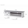 Nova Solo Halifax Contrast Large ETU TV Stand - Dimension