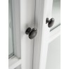 Nova Solo HALIFAX Double Glass Door Armoire or Vitrine with 8 shelves