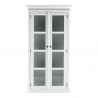 Nova Solo HALIFAX Double Glass Door Armoire or Vitrine with 8 shelves