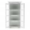 Nova Solo HALIFAX Double Glass Door Armoire or Vitrine with 8 shelves