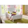 Nova Solo HALIFAX White Mahogany Nightstand with 3 Drawers - Nova Solo HALIFAX White Mahogany Nightstand with 3 Drawers