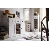 Nova Solo HALIFAX White Mahogany Nightstand with 3 Drawers