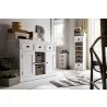 Nova Solo HALIFAX White Mahogany Nightstand with 3 Drawers - Nova Solo HALIFAX White Mahogany Nightstand with 3 Drawers