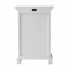 Nova Solo HALIFAX White Mahogany Nightstand with 3 Drawers