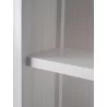 Nova Solo HALIFAX Single Glass Door Armoire or Vitrine with 4 Shelves - Closeup  Angle - Nova Solo HALIFAX Single Glass Door Armoire or Vitrine with 4 Shelves - Closeup  Angle