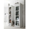 Nova Solo HALIFAX Single Glass Door Armoire or Vitrine with 4 Shelves - Lifestyle