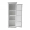 Nova Solo HALIFAX Single Glass Door Armoire or Vitrine with 4 Shelves - Front Angle - Nova Solo HALIFAX Single Glass Door Armoire or Vitrine with 4 Shelves - Front Angle