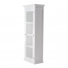 Nova Solo HALIFAX Single Glass Door Armoire or Vitrine with 4 Shelves - Closeup  Angle