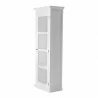 Nova Solo HALIFAX Single Glass Door Armoire or Vitrine with 4 Shelves - Closeup  Angle - Nova Solo HALIFAX Single Glass Door Armoire or Vitrine with 4 Shelves - Closeup  Angle