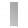 Nova Solo HALIFAX Single Glass Door Armoire or Vitrine with 4 Shelves - Back Angle