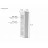 Nova Solo HALIFAX Single Glass Door Armoire or Vitrine with 4 Shelves - Dimension - Nova Solo HALIFAX Single Glass Door Armoire or Vitrine with 4 Shelves - Dimension
