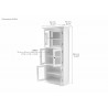 Nova Solo Halifax Pantry with Six Doors - Dimension