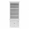 Nova Solo HALIFAX Single Tower Hutch Bookcase - Front Angle - Nova Solo HALIFAX Single Tower Hutch Bookcase - Front Angle
