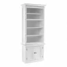 Nova Solo HALIFAX Single Tower Hutch Bookcase - Side Angle - Nova Solo HALIFAX Single Tower Hutch Bookcase - Side Angle