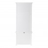 Nova Solo HALIFAX Single Tower Hutch Bookcase - Back Angle