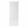 Nova Solo HALIFAX Single Tower Hutch Bookcase - Back Angle - Nova Solo HALIFAX Single Tower Hutch Bookcase - Back Angle
