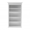 Nova Solo HALIFAX Single Tower Hutch Bookcase - Front Angle (Upper Shelf)
