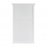 Nova Solo HALIFAX Single Tower Hutch Bookcase - Back Angle (Upper Shelf)