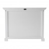Nova Solo HALIFAX Single Tower Hutch Bookcase - Back Angle (Lower Shelf)