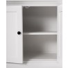Nova Solo HALIFAX Twin Tower Hutch Bookcase w/ 10 open shelves & 2 double doors - Closeup Angle