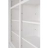 Nova Solo HALIFAX Twin Tower Hutch Bookcase w/ 10 open shelves & 2 double doors - Closeup Angle
