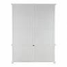 Nova Solo HALIFAX Twin Tower Hutch Bookcase w/ 10 open shelves & 2 double doors - Back  Angle - Nova Solo HALIFAX Twin Tower Hutch Bookcase w/ 10 open shelves & 2 double doors - Back  Angle