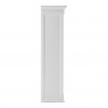 Nova Solo HALIFAX Twin Tower Hutch Bookcase w/ 10 open shelves & 2 double doors - Top Shelf Side  Angle