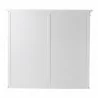 Nova Solo HALIFAX Twin Tower Hutch Bookcase w/ 10 open shelves & 2 double doors - Top Shelf Back  Angle - Nova Solo HALIFAX Twin Tower Hutch Bookcase w/ 10 open shelves & 2 double doors - Top Shelf Back  Angle
