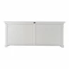Nova Solo HALIFAX Twin Tower Hutch Bookcase w/ 10 open shelves & 2 double doors - Bottom Shelf Back Angle - Nova Solo HALIFAX Twin Tower Hutch Bookcase w/ 10 open shelves & 2 double doors - Bottom Shelf Back Angle