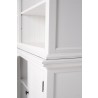 Nova Solo HALIFAX Triple Bay Hutch Bookcase - Closeup Angle
