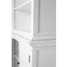 Nova Solo HALIFAX Triple Bay Hutch Bookcase - Closeup Angle - Nova Solo HALIFAX Triple Bay Hutch Bookcase - Closeup Angle